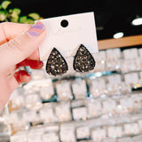 Vintage Palace Style Black Zircon Earrings