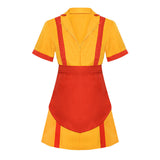 vmtvr costume party dress to impress Customized Cos Film and Television Same Style Bar Fast Food Overalls Halloween Cosplay Uniform Short Skirt Bankruptcy Sisters