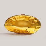 women's  new shoulder oblique span bag, special-shaped shell electroplating bag, fashion wedding dinner clutch bag