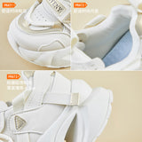 ins Korean version of the new dad shoes girl  spring student sports running casual thick sole height increase FB7703-2
