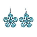 Geometric alloy retro earrings