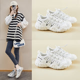 2025  ins Korean version of the new dad shoes girl  spring student sports running casual thick sole height increase street shot KT251