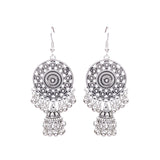Long tassel Nepal lantern earrings