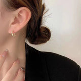 Simple earrings, personalized twist earrings