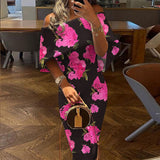 MOMENTLOVER New autumn cross-border women's clothing 2025 dresses independent station one-word collar turned shoulder slim dress hip dress