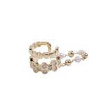 Geometric diamond simple earrings