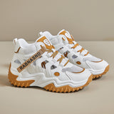 2025  Korean version of the new dad shoes women  summer hollow breathable student sports shoes casual shoes thick sole heightening Z307