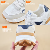 2025  ins Korean version of the new dad shoes girl  spring student running sports thick sole height casual street shot J6117