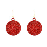 Geometric tassel simple earrings