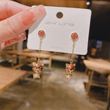 Wholesale little tiger Earrings Red Earrings