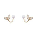 S925 Silver Needle Super Fairy Opal Fish Tail Earrings