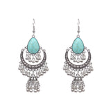 Rice bead bell tassel vintage earrings