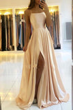 long dresses Skinny suspenders Sexy backless dresses High split dance host dresses