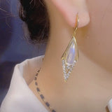 Cat's Eye Small Diamond Earrings