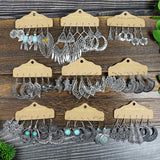 Snow tassel love wing earrings