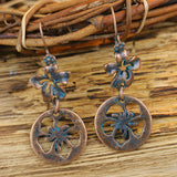 Round alloy earrings