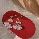 Bowknot Retro S925 Silver Needle Earrings