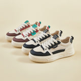 2025  spring white shoes new Korean version ins female students platform heightening sports board shoes casual XF1239-2