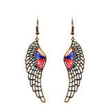 Fashion drop-shaped hand-woven retro earrings