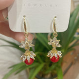 Wholesale zircon snow Pearl Earrings