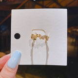 Wholesale copper set zircon net red butterfly ring
