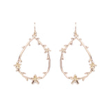 Golden geometry double C earrings