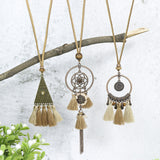 Vintage geometric handmade necklace