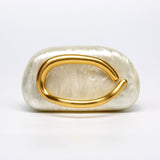 women's  new shoulder oblique span bag, special-shaped shell acrylic bag, fashion wedding dinner clutch bag