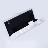 Women's new fashion hundred tower white pearlescent letter sequined acrylic clutch bag diagonal span banquet exquisite dress bag