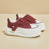 2025  spring white shoes new Korean version ins female students platform heightening sports board shoes casual street shooting HB277