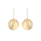 Pearl gold geometric earrings