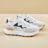 2025  ins Korean version of the new dad shoes girl  spring student running sports thick sole height casual street shot J6117