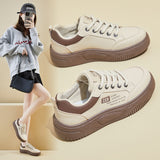 2025  spring white shoes new Korean version ins female students platform heightening sports board shoes casual street shooting HB210