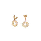 WHOLESALE shell flowers love earrings