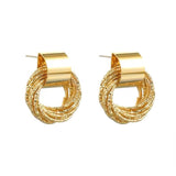 S925 Silver Needle Fashion Geometric Earrings