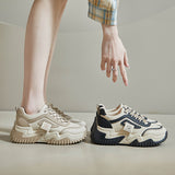 ins Korean version of the new dad shoes for women  spring student sports running shoes casual shoes platform height increase 1308