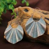 Geometric alloy retro earrings