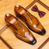 2025 New leather shoes men's casual leather shoes Korean version cowhide British trend versatile leather business dress men's shoes