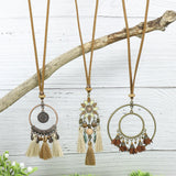 Vintage geometric handmade necklace