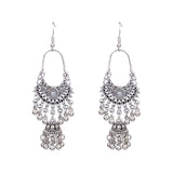 Long tassel Nepal lantern earrings