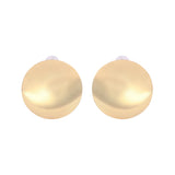 Pearl gold geometric earrings