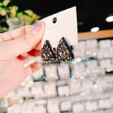 Vintage Palace Style Black Zircon Earrings