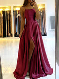 long dresses Skinny suspenders Sexy backless dresses High split dance host dresses