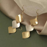 S925 Silver Needle Simple Geometric Retro Earrings