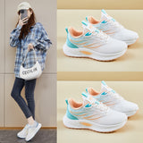 ins tide Korean version of flying woven sports shoes for women's  spring new student running casual shoes to increase the height of street shooting Q1003