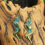 Round alloy earrings