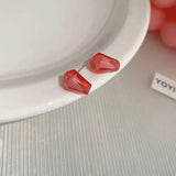 S925 silver needle pomegranate lovely simple exquisite earrings
