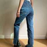 themeisles - Key And Lock Straight Jeans