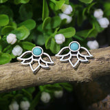 Exquisite Turquoise Bell Earrings