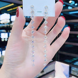 S925 Silver Needle Super Flash Zircon Earrings